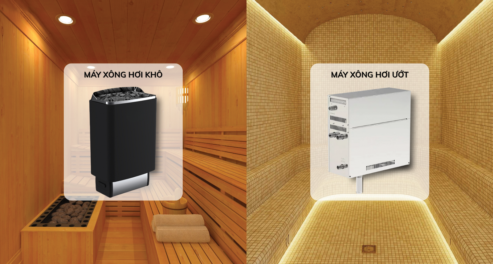 Máy Xông Hơi Khô Và Máy Xông Hơi Ướt Khác Nhau Điểm Nào?